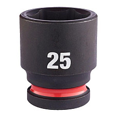 "Tubulare si accesorii Socket impact Hexagonal 1/2"" metric size: 25 mm finish: neagra" MILWAUKEE 4932480319