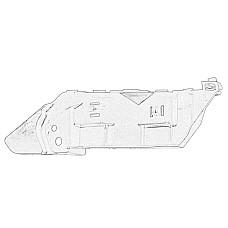 Suport, bara protectie Suport bara Fata Dreapta alunecare FIAT SEDICI SUZUKI SX4 1.5-2.0D 06.06- OE FIAT 71743041