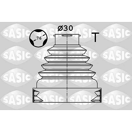 Ansamblu burduf, articulatie planetara Burduf cauciuc cap planetara Interior fi: 30 DS DS 4 CITROEN C8 DS4 JUMPY SPACETOURER PEUGEOT 308 II 807 EXPERT EXPERT TEPEE TRAVELLER 2.0D/Electric 02.06- SASIC SAS1900038