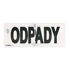 Semn de avertizare Panou avertizare informare ODPADY pliat 120mm x 300mm CARGOPARTS CARGO T123