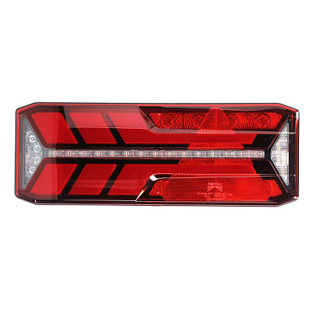 Stop spate Rear lamp R ECOLED III LED 24V with indicator with fog light reversing light with stop light parking light triangular reflector dynamic indicator connector: ASS2 7PIN ASPOCK A25-4122-011