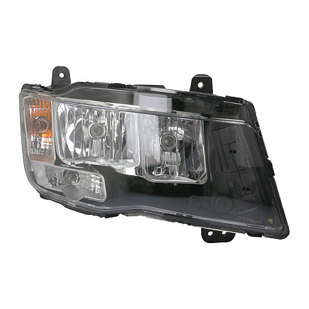 Far Headlamp R 2*H7 electric with motor with daytime running light indicator colour: transparent EURO 6 MAN TGL I TGM I TGS I TGX I 08.12-03.22 TRUCKLIGHT HL-MA024R