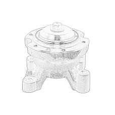 Adaptor unitate service aer conditionat Retrofit adapter size 1 4' THERMOTEC KTT400011 scula motaj (butuc rulment roata) Butuc ventilator potriveste DAF DAF1831986