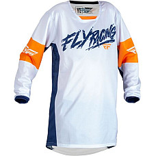 Camasa off-road T-shirt off road FLY RACING YOUTH KINETIC KHAOS colour navy blue/orange/white size YL FLY FLY 376-425YL