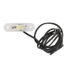 Lampa gabarit Outline marker lights L/R POSIPOINT II white LED height 243mm width 814mm depth 20mm embossed hose length 1500 12/24V POSIPOINT II ASPOCK A31-7100-037