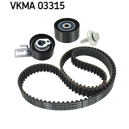 Set curea de distributie Timing set belt+ sprocket VOLVO C30 S40 II S60 II S80 II V40 V50 V60 I V70 III CITROEN BERLINGO BERLINGO MULTISPACE BERLINGO/MINIVAN C3 II C3 PICASSO 1.4D/1.5D/1.6D 08.05- SKF VKMA 03315