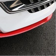 Protectie spoiler, prelungire bara fata/spate din cauciuc, culoare CARBON Rosu