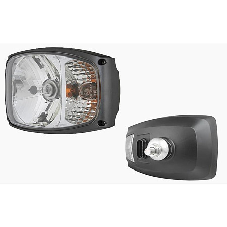 Far Headlamp L H4/PY21W/W5W manual insert colour: chromium-plated indicator colour: transparent WESEM RGV1.49030.01
