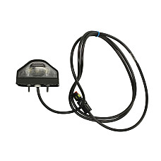 Iluminare numar de circulatie Licence plate lamp LED 24V colour: neagra glass colour: whitex100mm hose length: 2000mm connector: SUPERSEAL VIGNAL VALR14364