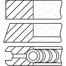 Set segmenti piston 78 STD EN segmente piston SUBARU JUSTY I LIBERO REX II 0.7/1.0 08.82-10.95 GOETZE 08-960300-10