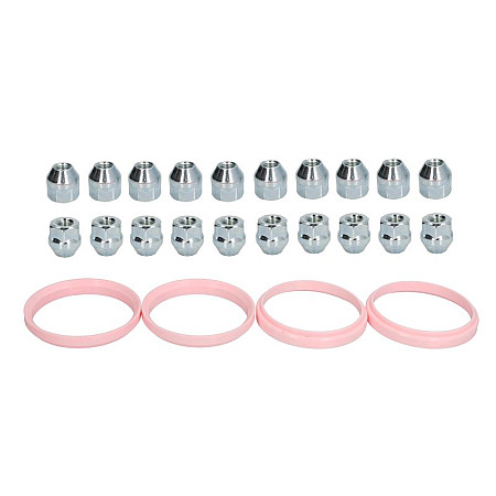 Trusa de montare a jantei de aliaj Fitting kit SX 76x666 N M12x15 K21 OPEN 1 kit / 4 wheels - B/N qty 20 MAK MAK 8000000462