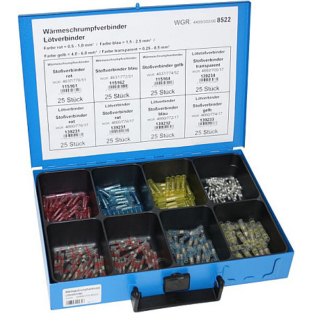 Conector electric Zestaw konektorow termokurczliwych 8-komorowy 200 konektorow DRESSELHAUS 4499/000/06 8522