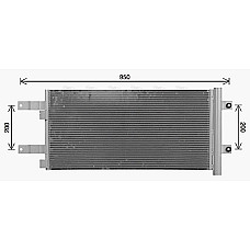 Condensator, climatizare A/C condenser 367/725x16 MAN TGS I TGX I 10.05- HIGHWAY 40031011HW