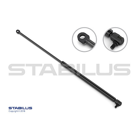 Amortizor capota Arcul cu gaz capota motor Dreapta/Stanga lungime maxima: 285mm sUV:92mm MERCEDES SLR R199 CABRIOLET/CUPE 04.04- STABILUS STA3239YT