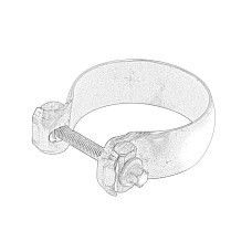 Element al sistemului de evacuare Clema de esapament MERCEDES C W203 C W204 C T-MODEL S203 E W211 SPRINTER 35-T B906 SPRINTER 35-T B907 B910 SPRINTER 3-T B910 B907 VITO W447 1.6-6.2 03.02- OE MERCEDES 000 490 14 41