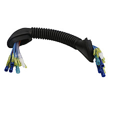 Set de reparat cabluri, haion Fir de cablu Cu furtun lichid de spalare parbriz pentru capacul portbagajului 300mm numar pini: 15 cu capac cu furtun BMW 3 E46 1.6-2.5 03.01-02.05 SENCOM SEN2016146C