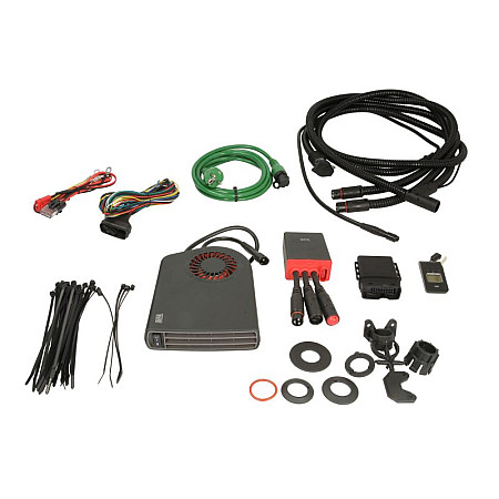 Incalzire interior+cabluri conectare Warm up set heater power: 1900W kit contains: battery charger controller fitting elements heater Termini II with power 1900W power cables remote SmartStart temperature sensor DEFA DEFA471278