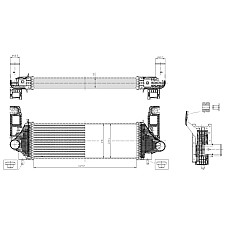 Admisie racitor de aer Supply air cooler RAM 1500 3.0D 09.13- NRF NRF 309058