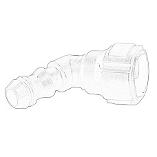 Adaptor, pompa apa pentru faruri Headlight washer hose 120 AUDI A1 A6 C8 A7 Q3 Q7 SEAT LEON LEON ST SKODA KAROQ KODIAQ OCTAVIA III YETI VW CADDY IV CADDY IV/MINIVAN CRAFTER 1.0-Electric 06.11- OE VW 8U0 955 665