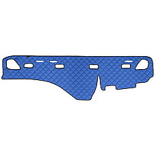 Material pentru plansa de bord Covoras de bord albastru Piele matlasata EKO ECO-LEATHER Q VOLVO FH FH16 FM 01.03- F-CORE F-CORE FD03 BLUE