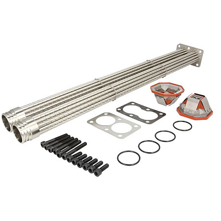 Radiator, recirculare gaze de esapament Set de reparatie recirculator de gaze 745mm EN 2 pcs of valves doar cartus EURO 4 MAN TGA D2840LF25-D2876LF25 04.00- HIGHWAY 29031201HW