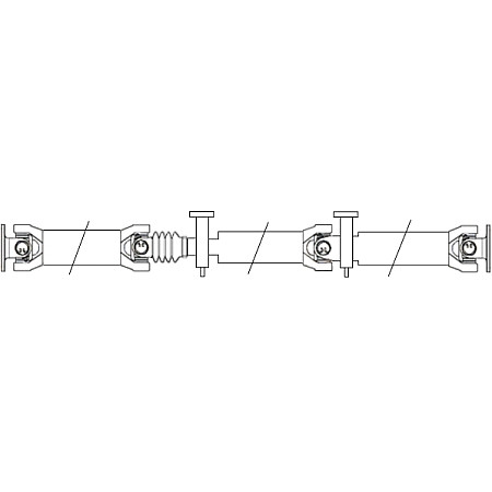 Ax cardanic, antrenarea arborelui Ax cardanic 2441 mm MERCEDES VIANO W639 VITO / MIXTO W639 VITO W639 2.0D/2.2D 09.03- SPIDAN GKNP30011