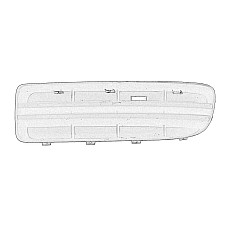 Banda de protectie, grila radiator grila de intrare a aerului Stanga Fata SKODA OCTAVIA I 1.4-2.0 09.96-12.10 OE SKODA 1U0 807 367C01C