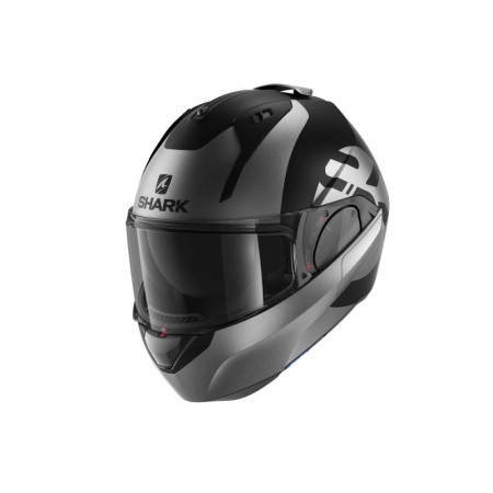 Cati de maxilar Casca Casca basculanta SHARK EVO ES KEDJE culoare antracit/matt/negru marime M SHARK HE9809E-KAK-M
