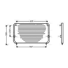 Condensator, climatizare A/C condenser TOYOTA CALDINA CARINA E VI 1.6-2.0D 04.92-09.97 AVA COOLING TO5202 AVA