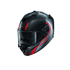 Cati integrale Casca casca cu fata intreaga SHARK SPARTAN GT CARBON TRACKER culoare gri/negru/rosu marime XL unisex SHARK HE7007E-DAR-XL