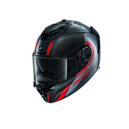 Cati integrale Casca casca cu fata intreaga SHARK SPARTAN GT CARBON TRACKER culoare gri/negru/rosu marime XL unisex SHARK HE7007E-DAR-XL