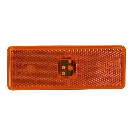 Lampa gabarit Outline marker lights L/R orange LED height 45mm width 120mm embossed 24V MERCEDES ACTROS ACTROS MP2 / MP3 ACTROS MP4 / MP5 04.96- GIANT 131-MT10271A