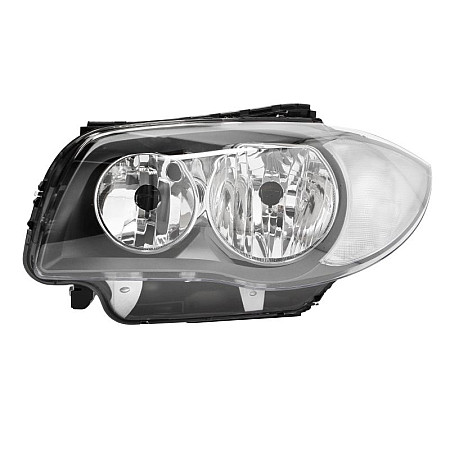 Far Lampa frontala Stanga H7/H7 electric fara motoras culoare insert: negru BMW 1 E81 1 E82 1 E87 1 E88 04.09-03.11 TYC TYC 20-0650-25-2