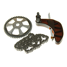 Set lant, antrenare pompa ulei Oil pump drive assembly SEAT CORDOBA IBIZA III IBIZA IV IBIZA IV SC IBIZA IV ST SKODA FABIA II ROOMSTER ROOMSTER PRAKTIK VW FOX POLO POLO V 1.2 04.05- SWAG SW99133935
