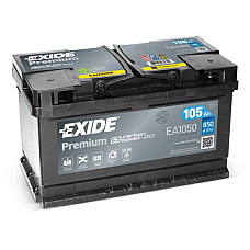 Acumulator Pornire Acumulator EXIDE 12V 105Ah/850A PREMIUM R+ en 315x175x205 B13 pornire EXIDE EA1050