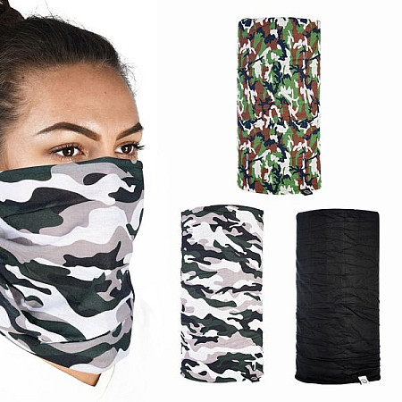 Mantele si gulere Esarfa incalzita OXFORD CAMO COMFY culoare negru gri kaki marime OS 3 buc NW123 OX