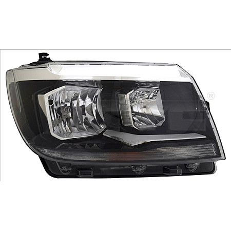 Far Headlamp R H15/H7 electric with motor MAN TGE VW CRAFTER II 03.17- TYC TYC 20-17635-05-2