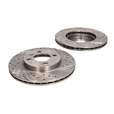 Disc frana de performanta High-efficiency brake disc SPEEDMAX Ventilated Cut-Drilled front  L/R outer diameter 256 mm thickness 20 mm 2pcs SEAT AROSA CORDOBA CORDOBA VARIO 1.0-2.2 05.84-11.09 SPEEDMAX 5201-01-0518PTUOTUV
