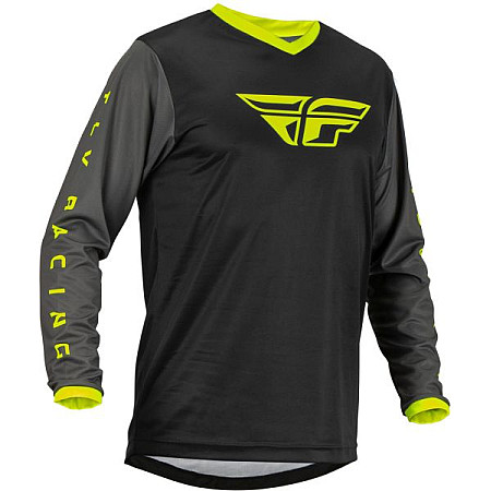 Camasa off-road T-shirt off road FLY RACING F-16 colour neagra/fluorescent/grey/yellow size 2XL FLY FLY 376-9202X