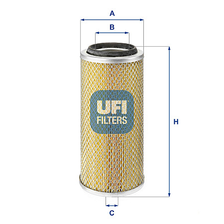 Filtru aer de aer VW ILTIS LT 28-35 I LT 40-55 I TRANSPORTER T3 1.6D-2.7D 04.75-07.92 UFI 27.881.00