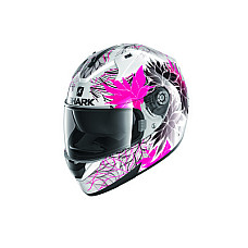 Cati integrale Casca casca cu fata intreaga SHARK RIDILL 1.2 NELUM culoare alb/negru/roz marime XS SHARK HE0545E-WKV-XS