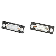Elemente iluminare Licence plate lamp LED ligght colour: white set 12V with road approval PORSCHE 911 VW GOLF PLUS V JETTA III PASSAT B5.5 TOURAN TRANSPORTER T5 TRANSPORTER T6 08.97- M-TECH CLP028