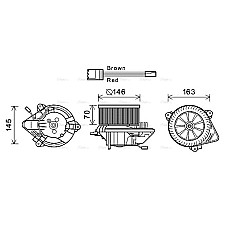 Electromotor, ventilatie interioara Suflanta de aer CITROEN XANTIA 1.6-3.0 03.93-04.03 AVA COOLING CN8294 AVA