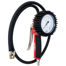 Inflating guns and manometers Inflating gun for pumping to checking air pressure analogue pressure bar: 0-10 bar connector: 1/4 SKP delivery cars passenger cars AIRPRESS 42069