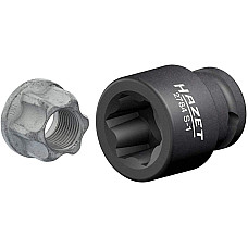 Tubulare si accesorii Tubulara impact canelura 1/2 dimensiune metrica: 138mm amortizoare de vibratii in camioane cuplajul rotilor a cincea suporturi frontale pentru camion vehicule comerciale usoare scurt lungime 4 HAZET HAZ 2784S-1
