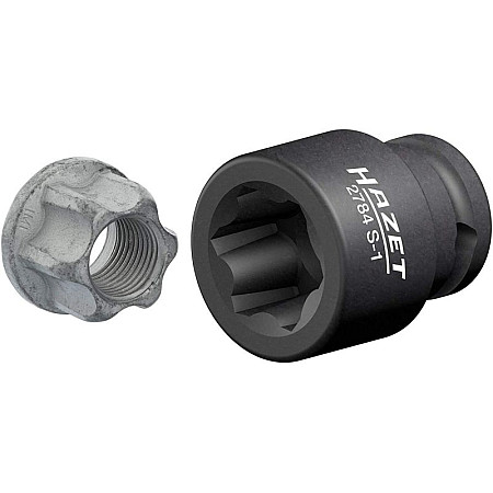 Tubulare si accesorii Tubulara impact canelura 1/2 dimensiune metrica: 138mm amortizoare de vibratii in camioane cuplajul rotilor a cincea suporturi frontale pentru camion vehicule comerciale usoare scurt lungime 4 HAZET HAZ 2784S-1