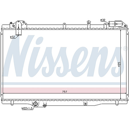 Radiator, racire motor Radiator motor  RENAULT ESPACE III 2.2D NISSENS NIS 63791