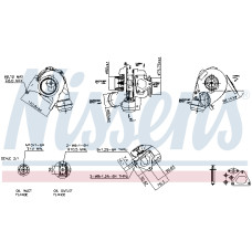 Turbocompresor Nou cu set de garnituri  MERCEDES SPRINTER 2-T B901 B902 SPRINTER 3-T B903 SPRINTER 4-T B904 2.1D 04.00-05.06 NISSENS NIS 93051
