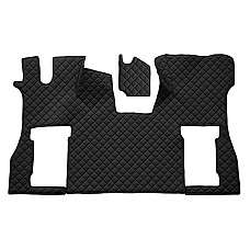 Covor compartiment picioare F-CORE pe intregul etaj scaun pneumatic pentru pasageri cantitate in set 2 szt. material - piele matlasata eko culoare - negru SCANIA LPGRS 09.16- F-CORE F-CORE FL38 BLACK