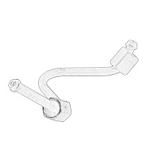 Conducta de inalta presiune, inst. de injectie CR system high pressure fuel hose rail/injector MERCEDES C CL203 C W202 C W203 C T-MODEL S202 C T-MODEL S203 CLK C209 E W210 E T-MODEL S210 G W461 2.1D-3.2D 09.97- OE MERCEDES 611 070 00 33